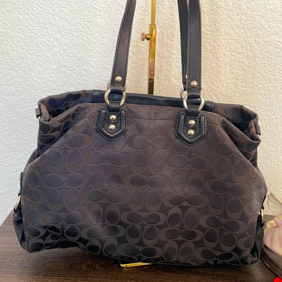 Coach Handbag Dark Brown - Picture 3 of 9